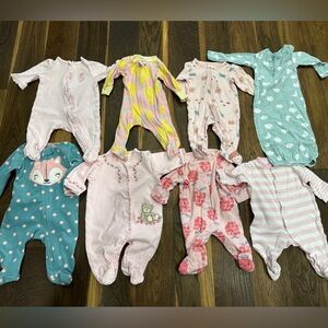 Pink and Blue Footies One Piece Collection